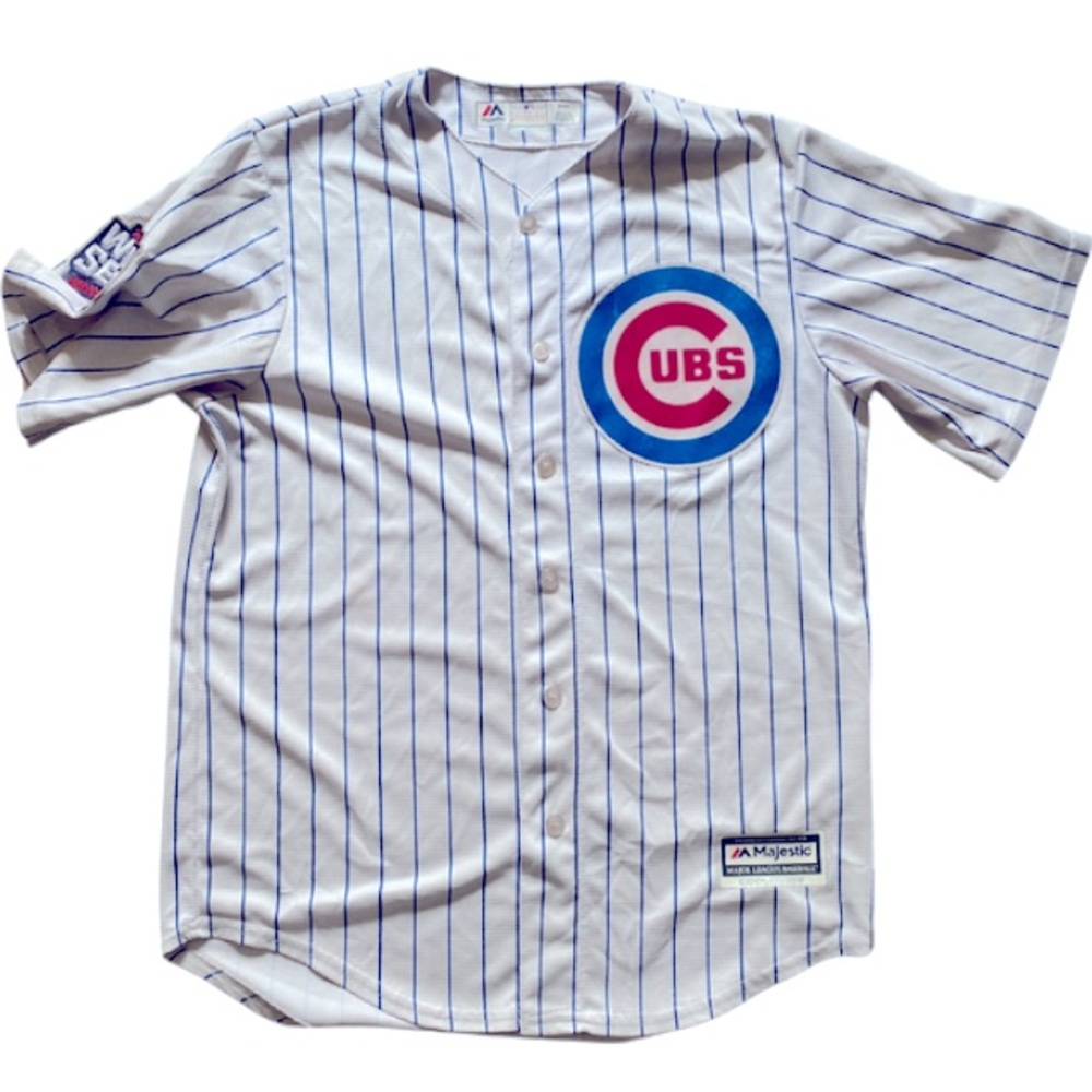 CHICAGO CUBS 2016 World Series Majestic Baseball Men’s Jersey Size M